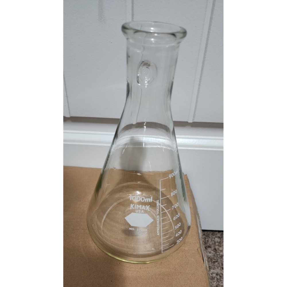 Kimble KIMAX 1000ml graduated glass filter flask filtering science 27060 side